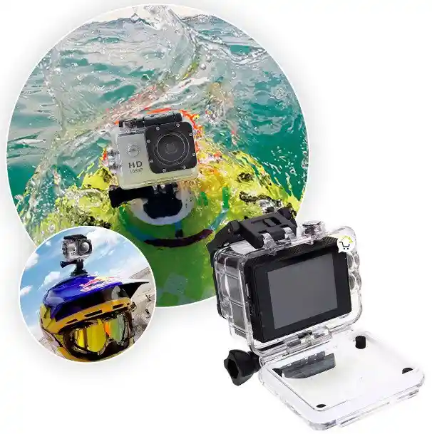 Camara Deportiva Hd Video Cam Sport A Prueba De Agua