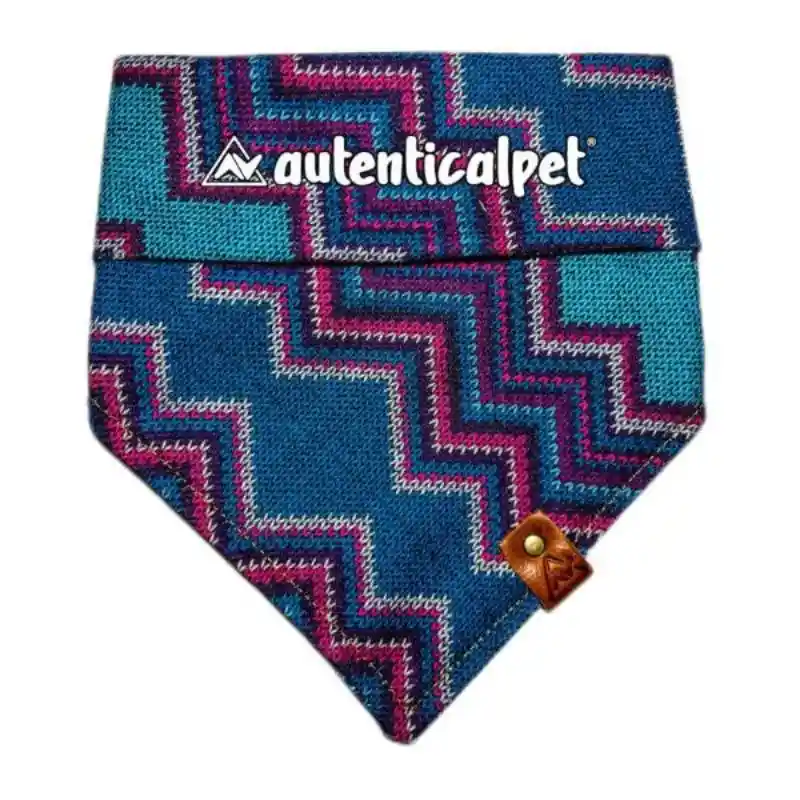 Autenticalpet - Pañoleta Artesanal Blue Xs