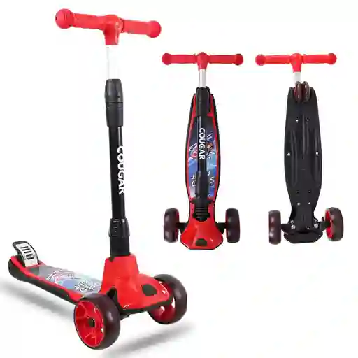 Patineta Scooter Ajustable Niño Roja