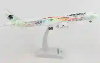 Avion Grande Metalico Acero Coleccionable De Aeromexico A320 - 20cm