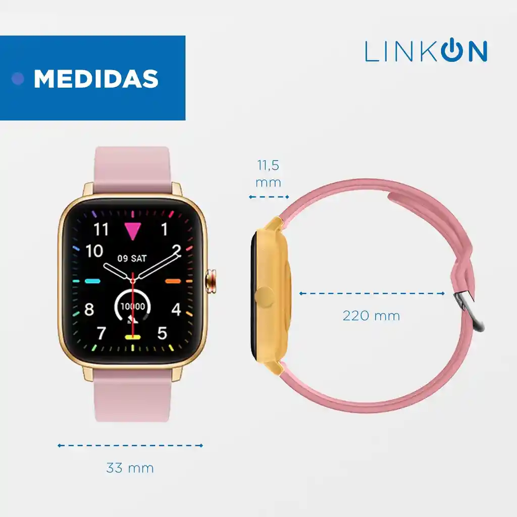 Smartwatch Reloj Inteligente Deportivo Linkon Android Ios