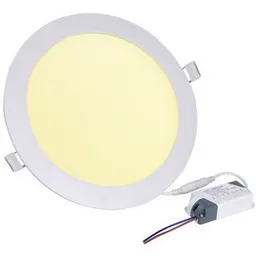 Panel Led Empotrar Circular 12w Luz Cálida