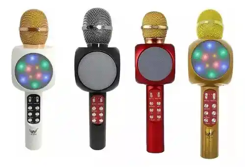 Micrófono Inalámbrico Bocina Bluetooth Música Karaoke 2en1