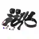 Kit Bondage Sado 8 Piezas Color Negro Bdsm