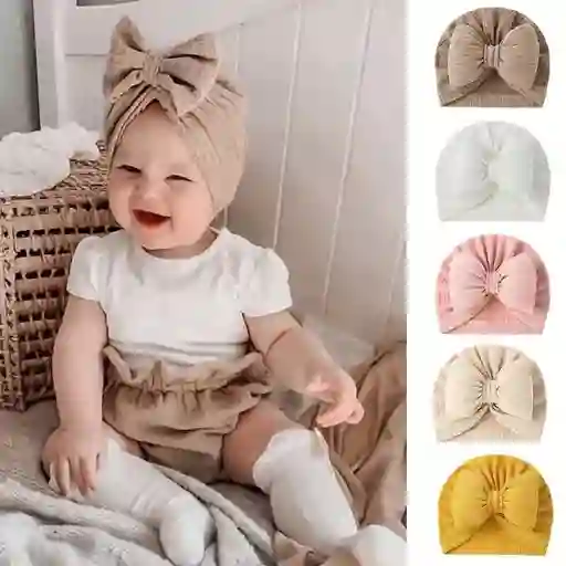 Turbante Para Bebes Y Niñas Gorro Gorrito Rosa