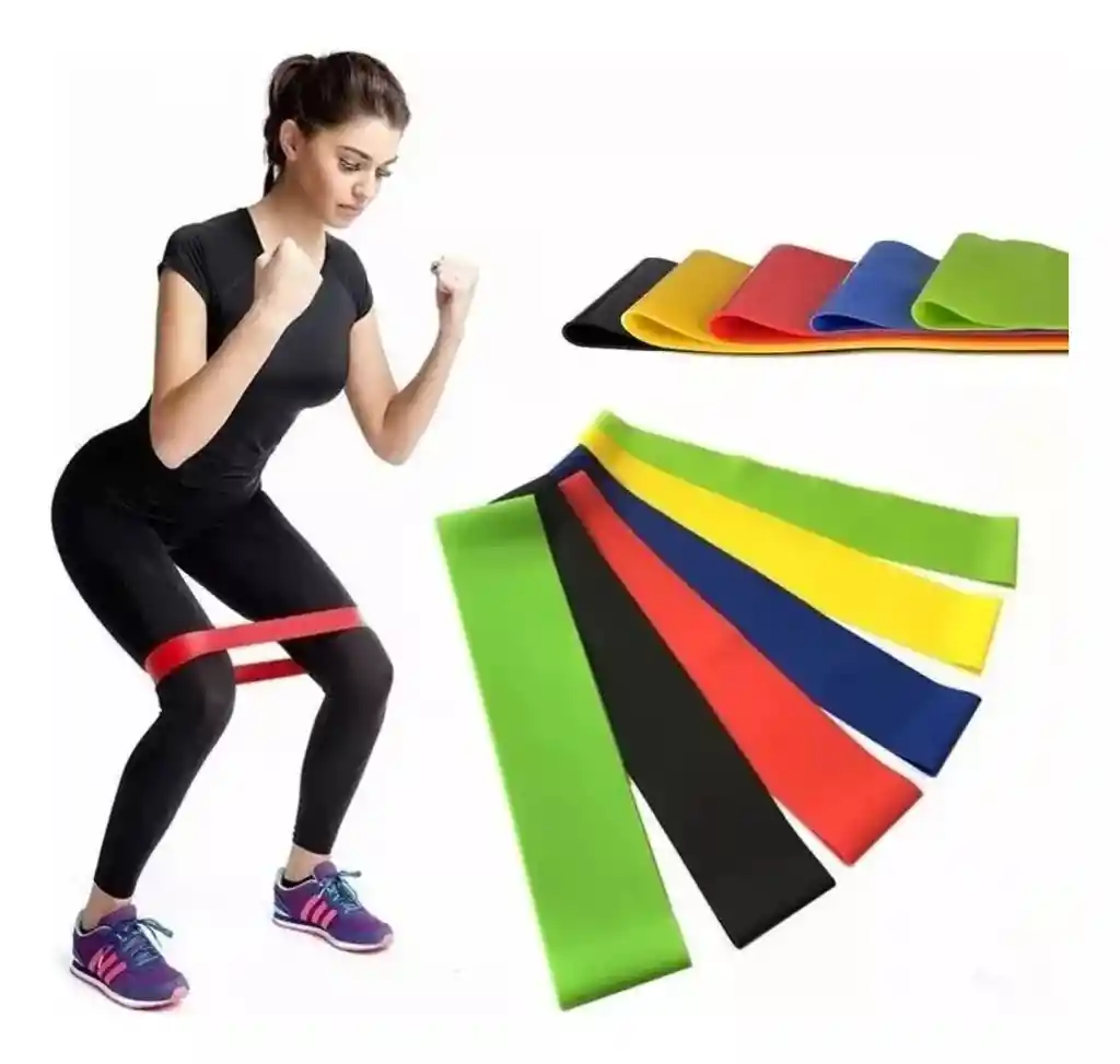 Kit Bandas Elasticas X5 De Entrenamiento Integral Gym