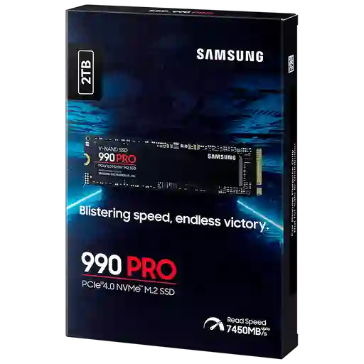 Unidad Sólida M.2 Samsung 990 Pro 2tb 7.450/6.9000mb/s (dram 2gb)