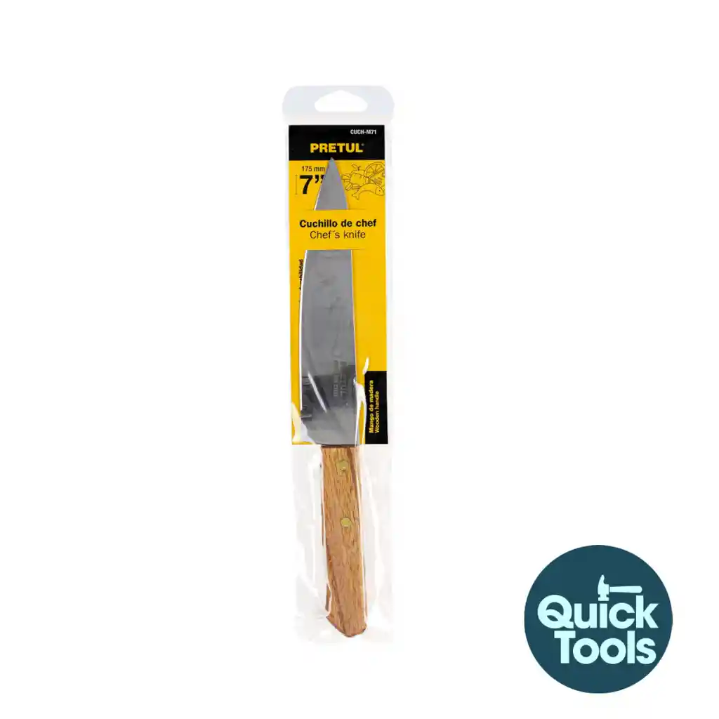 "cuchillo Madera Punta 7"" Pretul 23081"