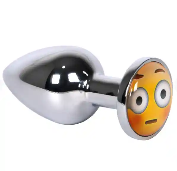 Plug Anal Acostumbrador Acero Inoxidable Dilatador Ano Menos Dolor Emoji