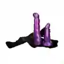 Arnes Femenino Dos Dildos Lesbico Purple Penetración Mujer Premium Quality