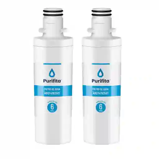 Filtro De Agua Para Nevera Lg Purifita Adq73693901 Set X2