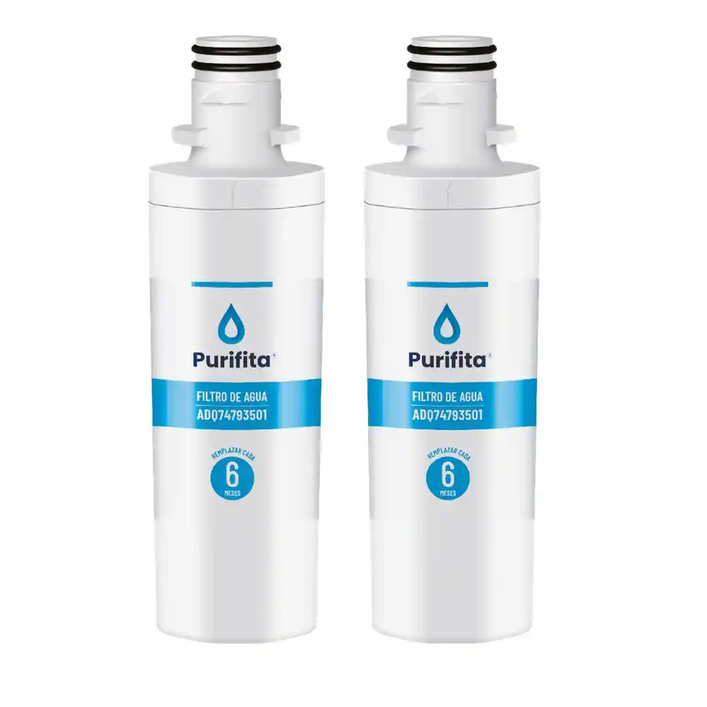 Filtro De Agua Para Nevera Lg Purifita Adq73693901 Set X2