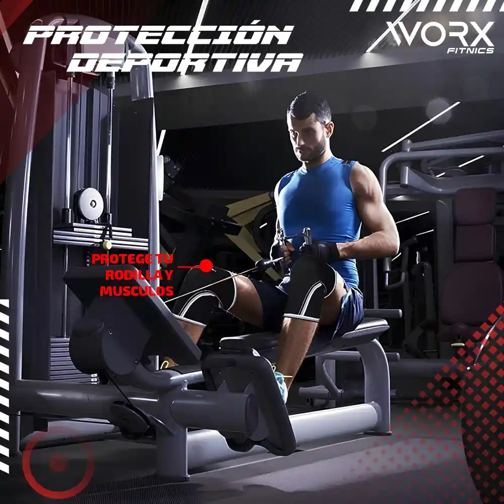 Rodillera Deportiva Worx Gym Compresion Neopreno X 2 - L