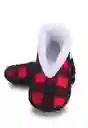 Pantuflas Leñador Rojo