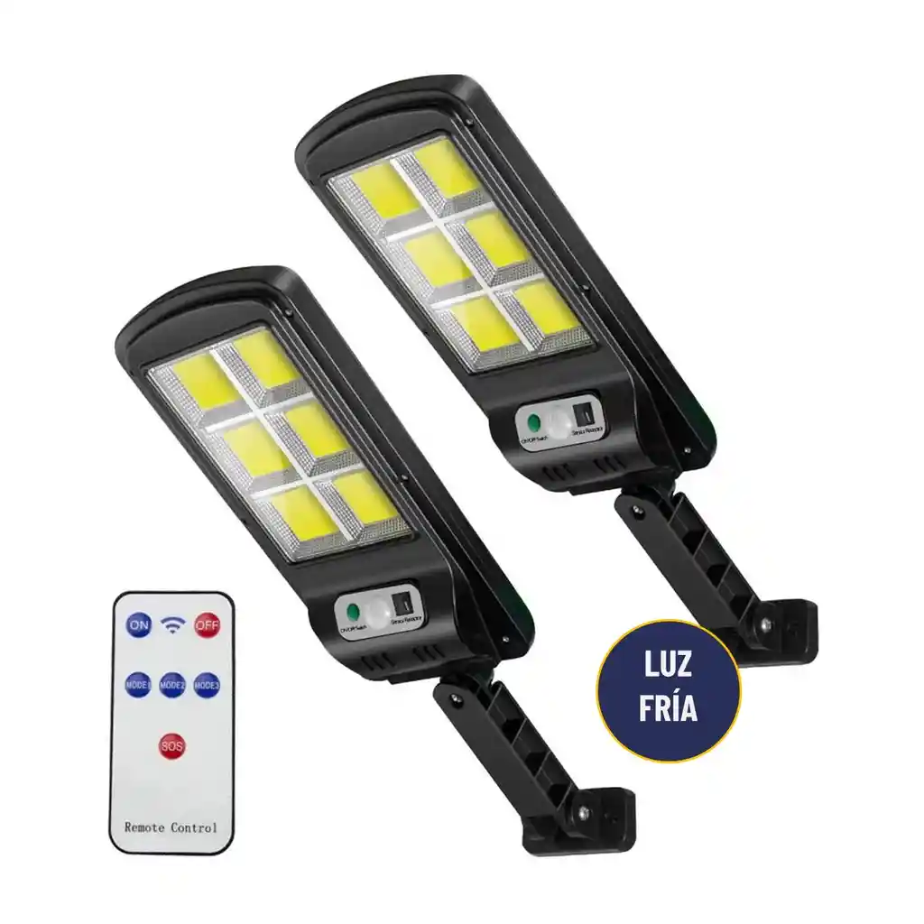 Foco Solar Maxwell Led Exterior Sensor Movimiento Set De 2