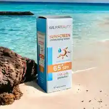 Protector Solar Sunscreen Moisturizing Lotion Water Resistant 65+ Spf Uva Uvb Kaliyabeauty Ref 300