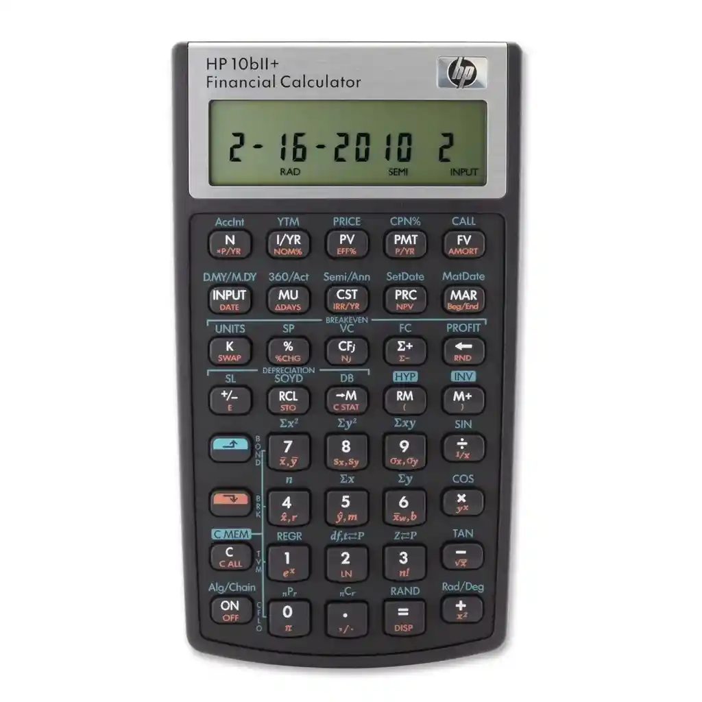 Calculadora Financiera Hp 10 Bii + Plus | Tvm, Npv, Irr