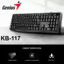 Teclado Clásico Alámbrico Usb Genius Kb-117 Con 12 Teclas Fn