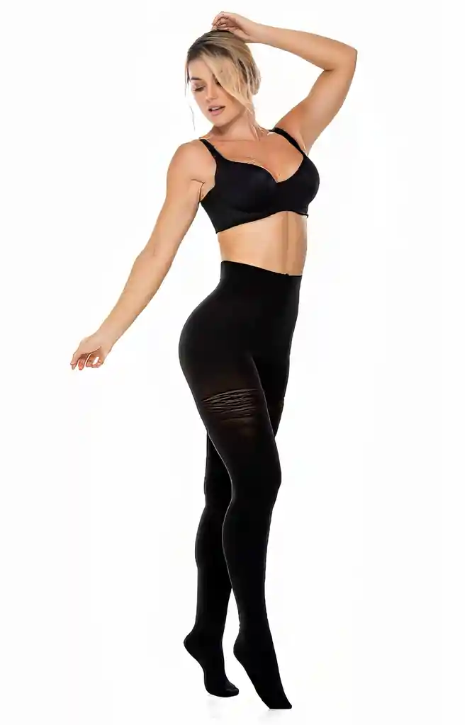 Media Opaca Levanta Gluteos En Microfibra Diane 2734 Color: Negro Talla: S-m