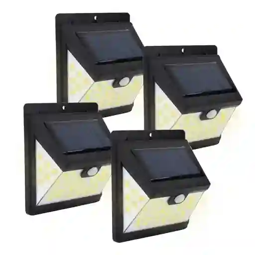 Foco Reflector Solar Maxwell Led Exterior Sensor Pared Set 4