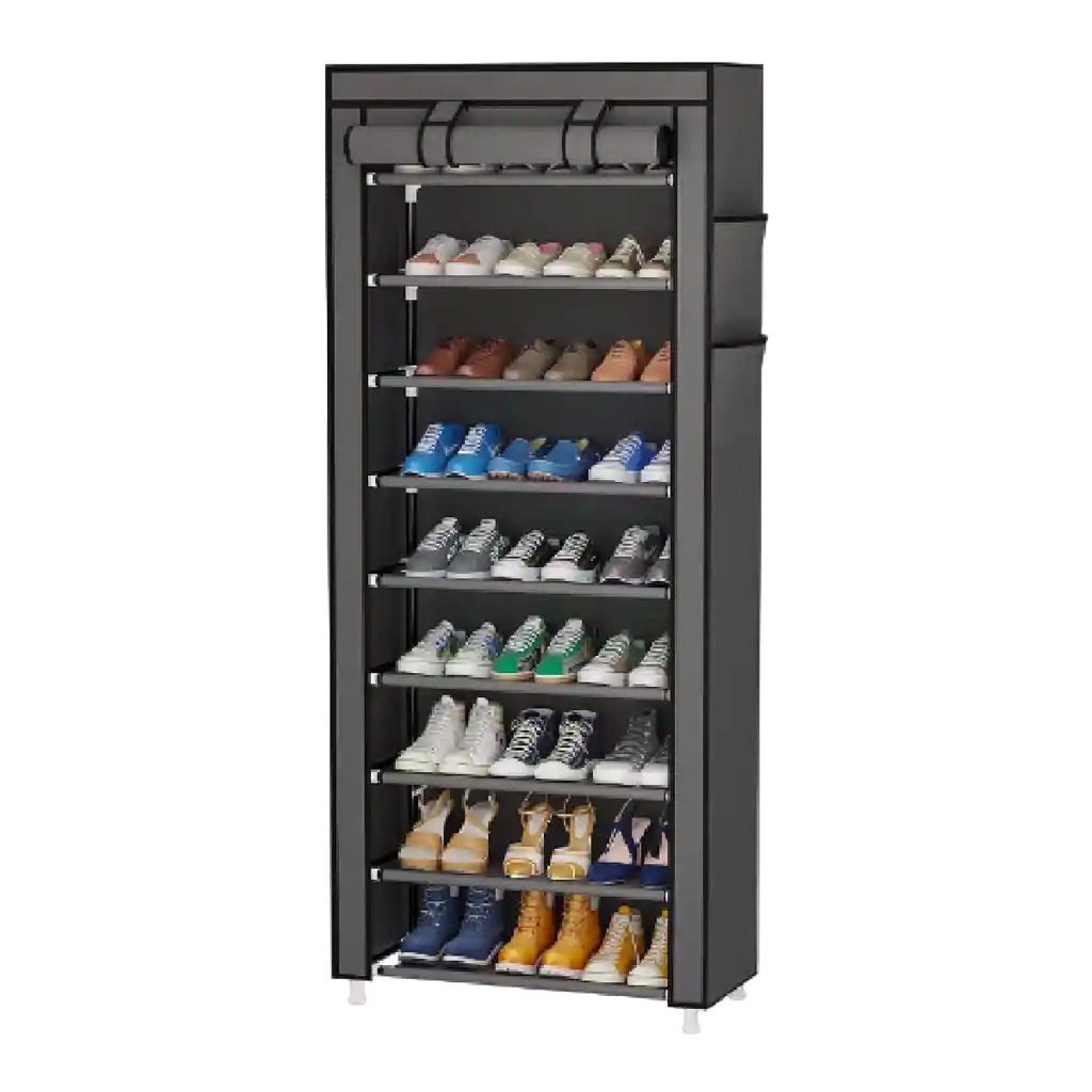 Zapatero Closet De 9 Niveles Armable Portatil Multifuncional