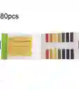 80 Tiras De Prueba De Ph Papel Litmus 1-14 Medidor Indicador Alcalino