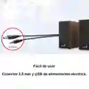 Altavoces Estéreo De Madera Usb Genius Sp-hf180 / 3.5mm, Brn