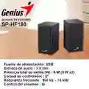 Altavoces Estéreo De Madera Usb Genius Sp-hf180 / 3.5mm, Blk