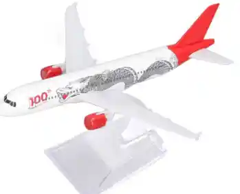 Avion Pequeño Metalico Acero Coleccionable De Asia Dragon A320 16cm