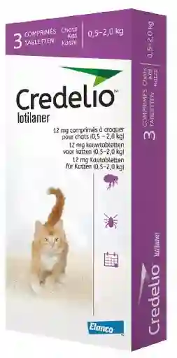 Credelio 12 Mg X 3 Tabletas (gatos)