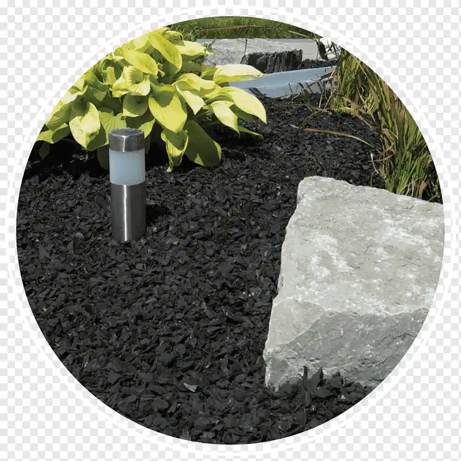 Caucho Acolchado Negro Mulch Sustrato Humedad Suelo Acondicionador Decorativo