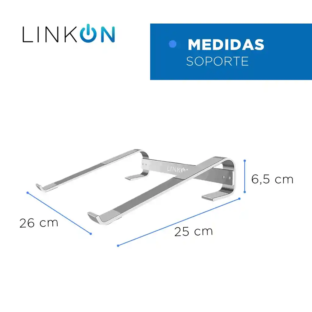 Soporte Base Alzador Aluminio Para Portatil Y Macbook 10-18