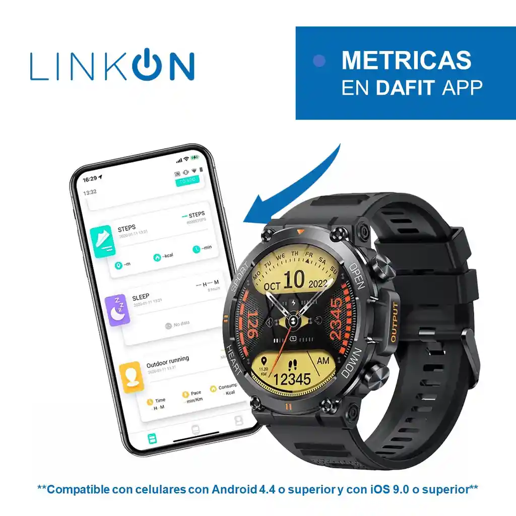 Smartwatch Reloj Inteligente Deportivo Linkon Pro Llamadas