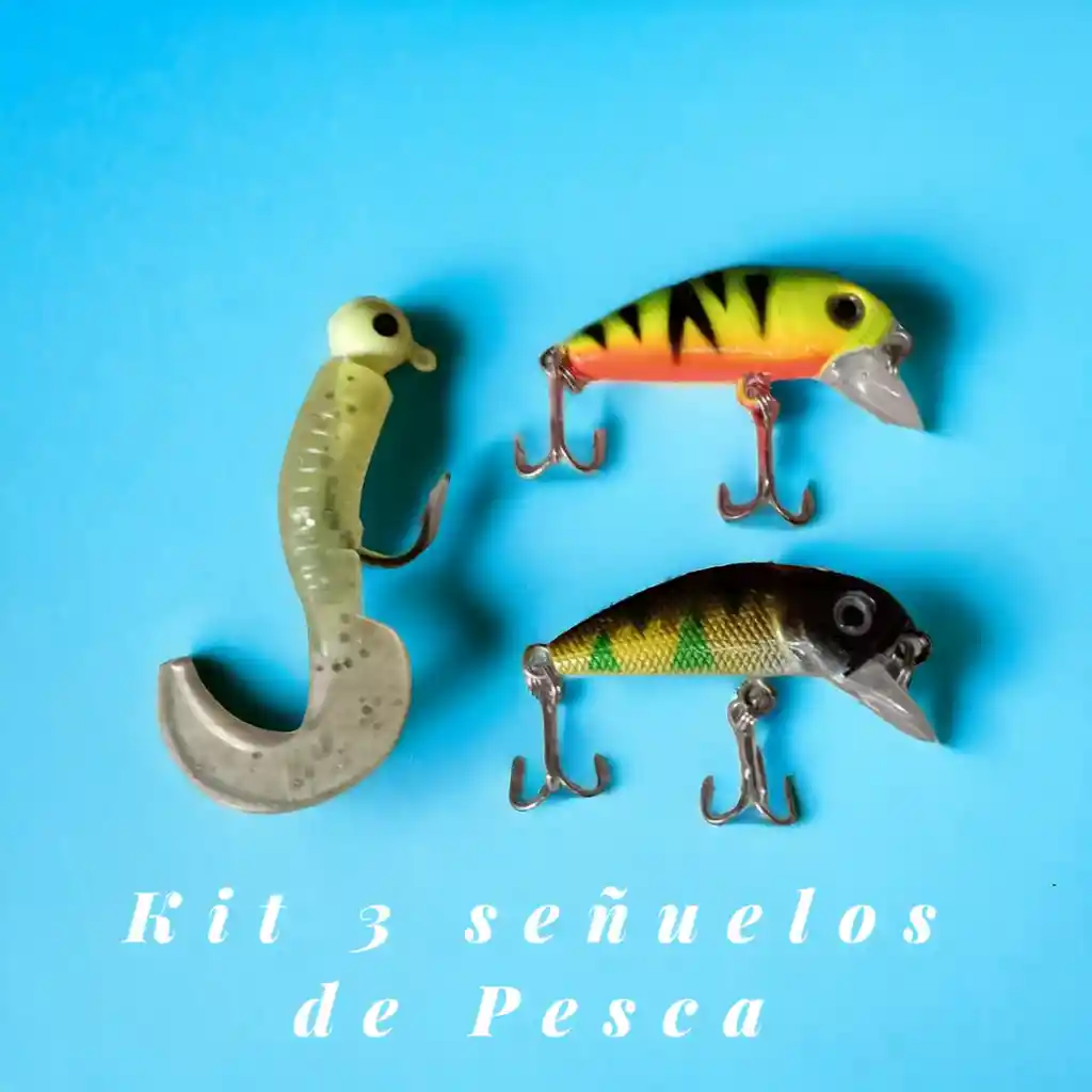 Kit 3 Señuelos De Pesca