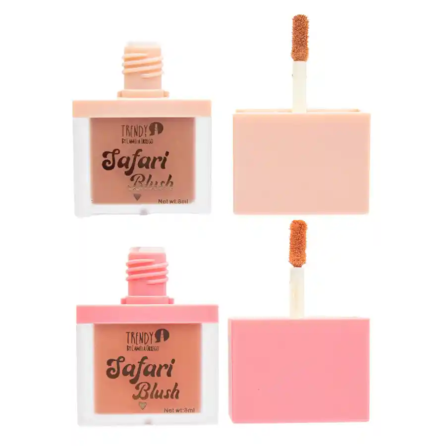 Kit Duo Rubor Liquido Safari Blush Trendy