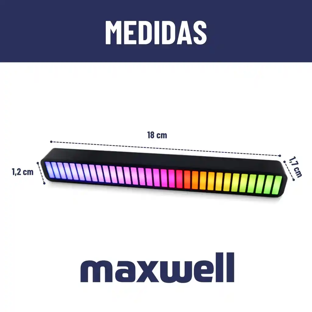 Barra De Luz Rgb Al Ritmo De La Musica Maxwell