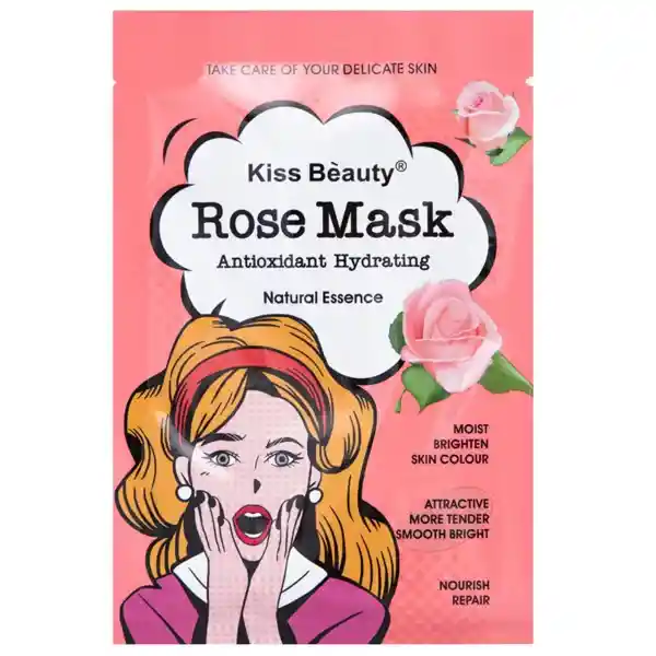 Mascarilla Kiss Beauty Rose Mask