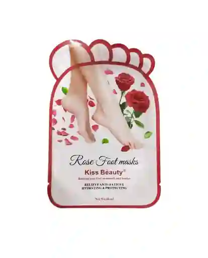 Mascarilla Kiss Beauty Rose Foot Masks