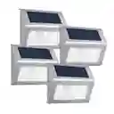 Foco Reflector Solar Maxwell Led Exterior Escaleras Set 4