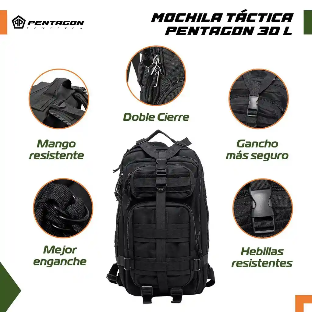 Morral Bolso Maleta Tactica Militar Camping 30l Impermeable