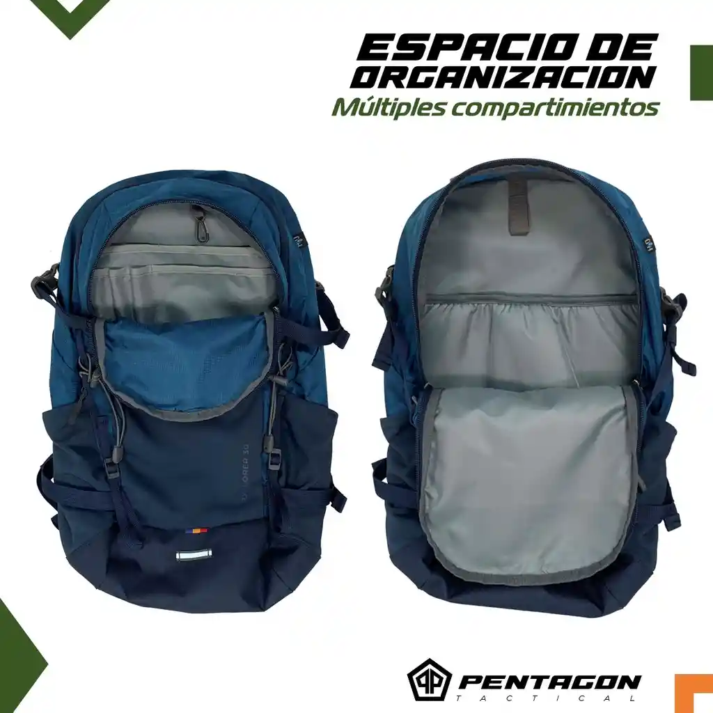 Morral Bolso Camping Senderismo Pentagon Impermeable 30l