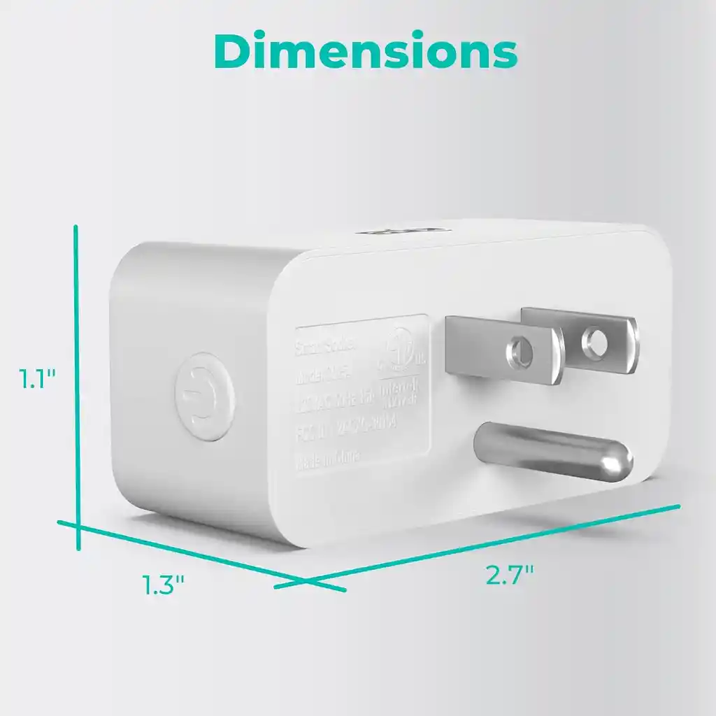 Enchufe Tomacorriente Inteligente Smart Plug Wifi Rectangulo