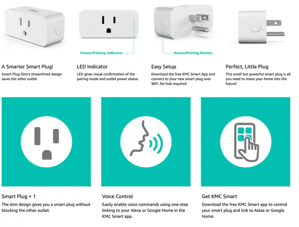 Enchufe Tomacorriente Inteligente Smart Plug Wifi Rectangulo