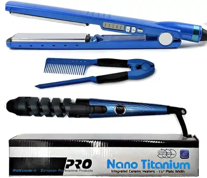 Combo Plancha Y Pinza Nano Titanio