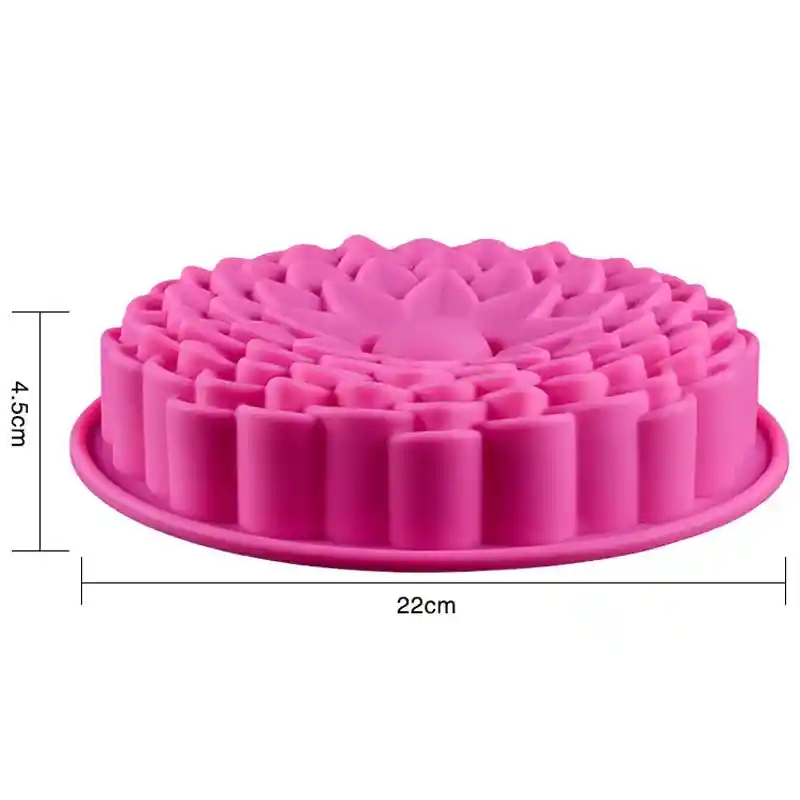 Molde Silicon Girasol Para Tortas O Gelatinas 22 Cm