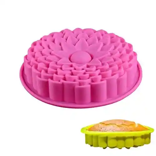 Molde Silicon Girasol Para Tortas O Gelatinas 22 Cm