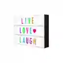 Tablero Letras Colores Luz Led Luminosa 30x22x5 Cm