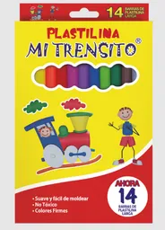 Plastilina Mi Trensito Larga X14 Colores