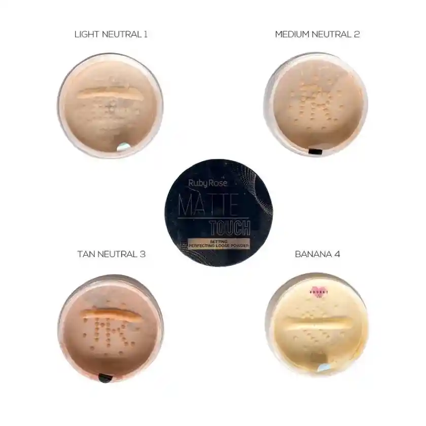 Polvo Suelto Matte Touch Ruby Rose Tono Tan Neutral 3