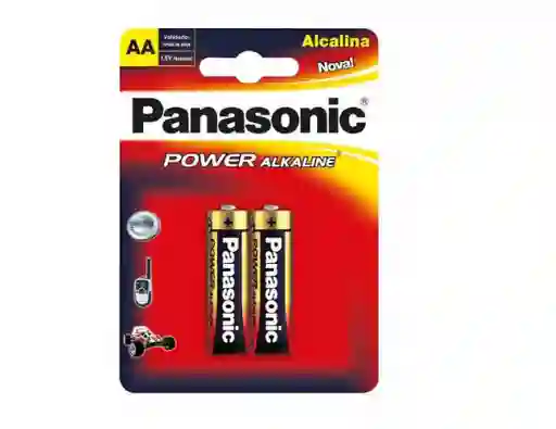 Baterias Pilas Aa Alkalinas Panasonic Par